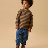 Lil'Atelier Loose Longsleeve Streep - Teak