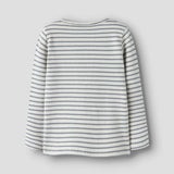 Lil'Atelier Longsleeve Soft Slim fit Streep - Turtledove