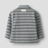 Lil'Atelier Polo Loose fit - Streep - Blue/Grey