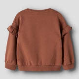 Lil Atelier Loose Sweater Ruches - Maple Syrup