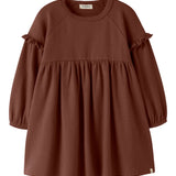 Lil'Atelier Losse Jurk - Mahogany