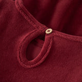 Lil'Atelier Velours Jurk - Red