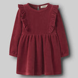 Lil'Atelier Velours Jurk - Red