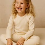 Lille Barn Longsleeve Merinowol - Naturel