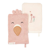 Little Dutch 2-Pack Badstof Washandjes - Flamingo