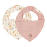 Little Dutch 2-Pack Slab Bandana's - Blooming Safari/Roze