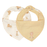 Little Dutch 2-Pack Slab Bandana's - Safari Leo/Geel