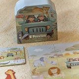 Little Dutch 6 Puzzels - Safari Friends