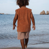 Little Dutch Badstof Singlet + Short - Ocean World Brown