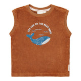 Little Dutch Badstof Singlet + Short - Ocean World Brown