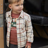 Little Dutch Toddler Blouse - Safari Check