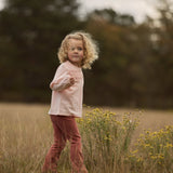 Little Dutch Toddler Flared Broek - Deep Berry