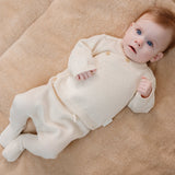 Little Dutch Gebreid Vestje Met Overslag Offwhite