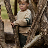 Little Dutch Toddler Gebreid Trui - Warm Taupe