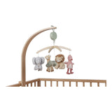 COMING SOON - Little Dutch Houten Muziekmobiel - Safari Friends