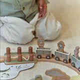 Little Dutch Houten Treinbaan Set - Safari Friends