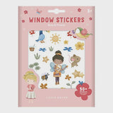 Little Dutch Raamstickers - Rosa & Friends