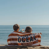 Little Dutch Strandlaken - Ocean World Brown Stripe