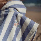 Little Dutch Poncho - Dreamy Purple Stripe