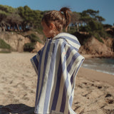 Little Dutch Poncho - Dreamy Purple Stripe