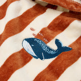Little Dutch Poncho - Ocean World Brown Stripe