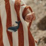 Little Dutch Poncho - Ocean World Brown Stripe