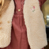 Little Dutch Toddler Teddy Gilet - Vanilia
