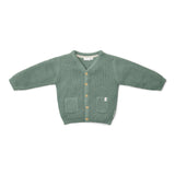 Little Dutch Toddler Gebreid Vest Forest Green