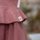 Little Dutch Toddler Gebreid Vestje Shimmer Rouge