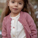 Little Dutch Toddler Gebreid Vestje Shimmer Rouge
