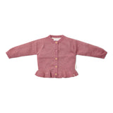 Little Dutch Toddler Gebreid Vestje Shimmer Rouge