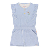 Little Dutch Toddler Playsuit Denim Blue Stripe