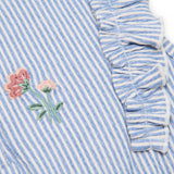 Little Dutch Toddler Playsuit Denim Blue Stripe
