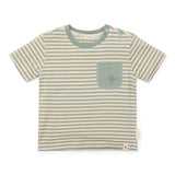 Little Dutch Toddler T-shirt Forest Green Stripe