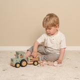Little Dutch Tractor Met Trailer - Little Farm