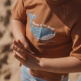 Little Dutch Zwemshirt Korte Mouwen - Ocean Brown