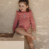 Little Dutch Zwemshirt Lange Mouwen - Dreamy Pink Sparkle