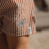 Little Dutch Zwemshort - Ocean Brown Stripes