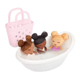 PRE-ORDER - Lullababy Badpopjes In Mandje - Roze