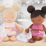 Lullababy Badpop Meisje Bruin Haar Met Accessoires