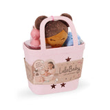 Lullababy Badpop Meisje Bruin Haar In Mandje