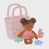 Lullababy Badpop Meisje Bruin Haar In Mandje