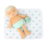 Lullababy Badpop Jongen Blond Haar Met Accessoires