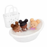 PRE-ORDER - Lullababy Badpopjes In Mandje - Wit