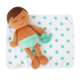 Lullababy Badpop Jongen Bruin Haar Met Accessoires