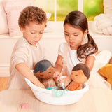 Lullababy Badpop Jongen Bruin Haar Met Accessoires