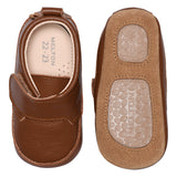Melton Luxe Leren Slofjes - Cognac
