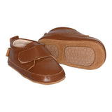 Melton Luxe Leren Slofjes - Cognac