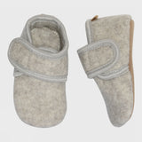 Melton Wollen Slofjes - Beige Melange