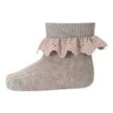 MP Denmark Sokken Lisa - Lace Brown